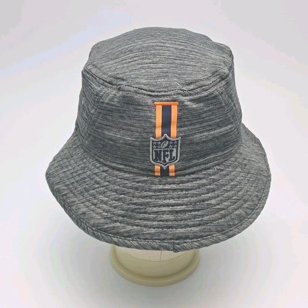 Denver Broncos Bucket Hat NFL Football Gray New Era One Size Polyester Stretch